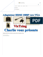 Fabriquer Un Adapter HDMI VGA - Recherche