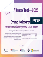 Certificate Emma Kolesarova