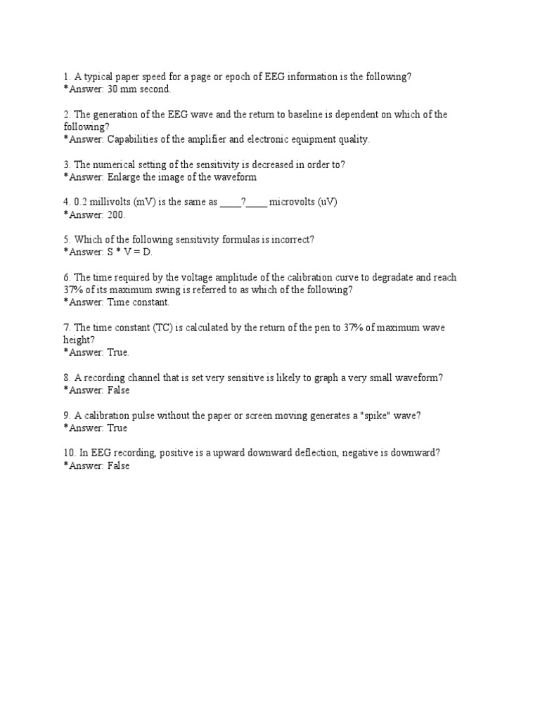 Electronics Quiz PDF