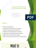 Lecture 4 - Environmental Governance