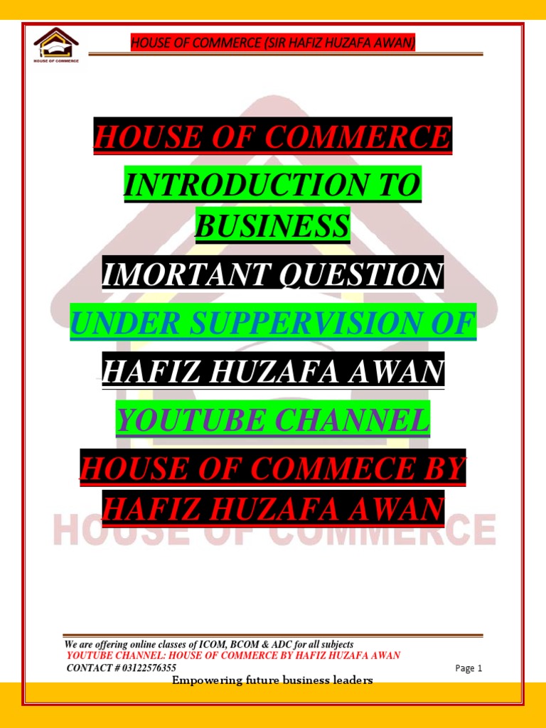 Itb intro to business pdf
