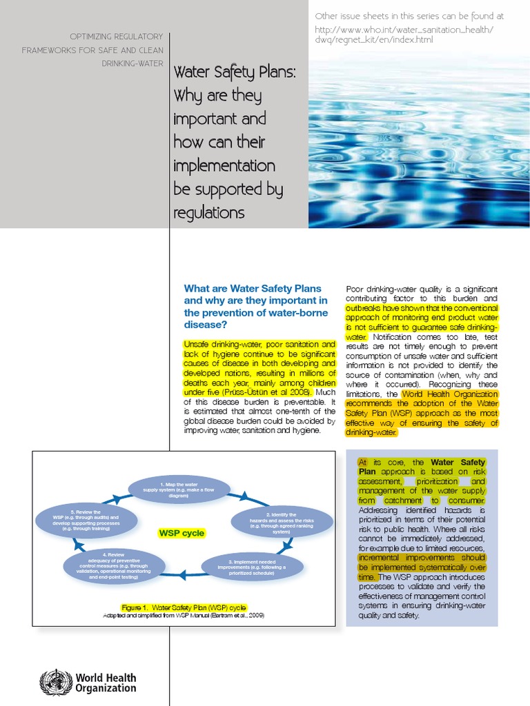 09 Water Safety Plan WHO PDF