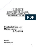 Benett: International College Post Graduate Diploma in Business Management