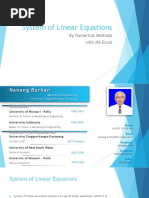 UTHM - System of Linear Equations