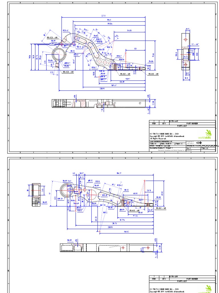 VMC Drawing for Mechanical Assembly | PDF | Washer (Hardware) | Screw