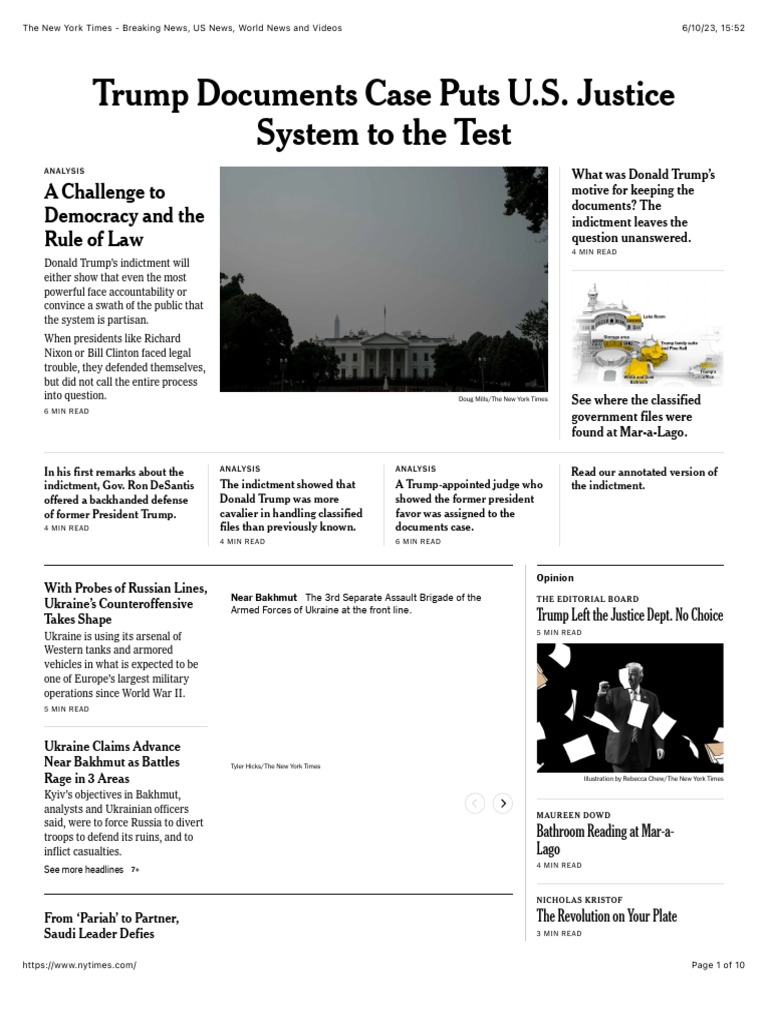 New York Times Breaking Story