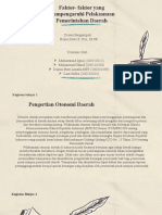 5 Faktor - Faktor Yang Mempengaruhi Pelaksanaan Pemerintahan Daerah