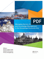 Managing Service Education and Knowledge Management in The Knowledge Economic Era