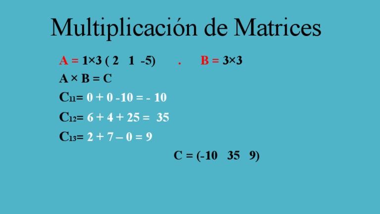 Multiplicación de Matrices | PDF