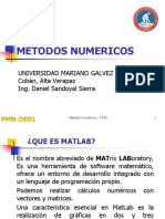 Metodos Numericos Tema 01 MatLab UMG-001