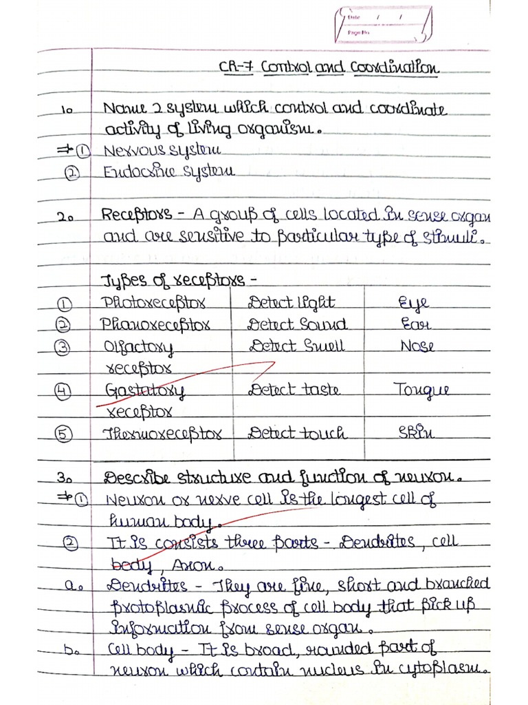 10 bio control s coordination notes pdf