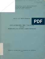 Isbasescu - Culegere Texte Seminarul Istoria Limbii Germane - 1972