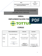 Pets Montaje de Estructuras Metalicas para Ascensores Tottus Comas