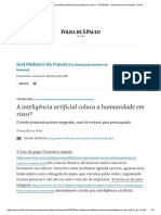 A Inteligência Artificial Coloca A Huma... 023 - Joel Pinheiro Da Fonseca - Folha