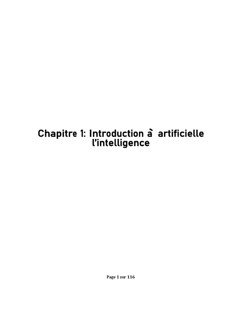 Histoire et Enjeux de l'Intelligence Artificielle | PDF | Intelligence ...