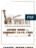 Jaycee Week January 13-19, 1985: AM E R I C A