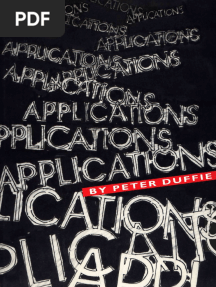 Peter Duffie - Applications