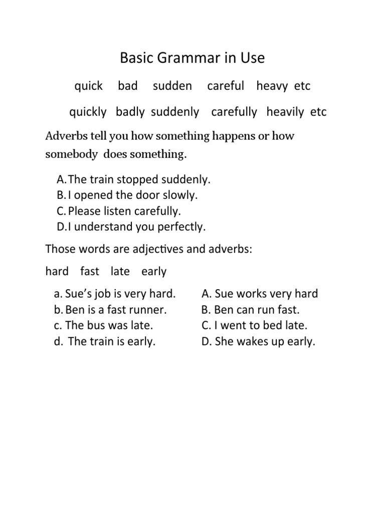 Basic Grammar in Use | PDF