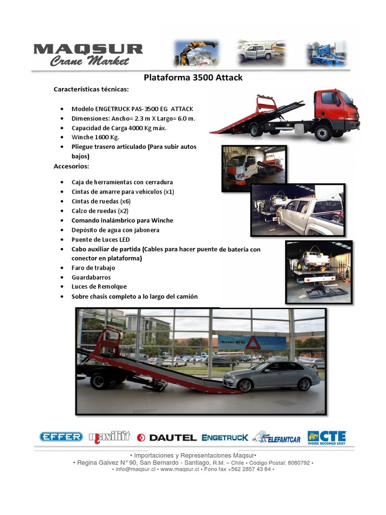 Plataforma ENGETRUCK PAS-3500 EG | PDF