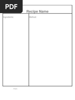 Blank Recipe