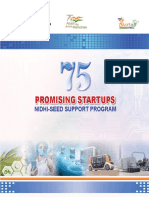 75 Promising Startups NIDHI Seed Support Program