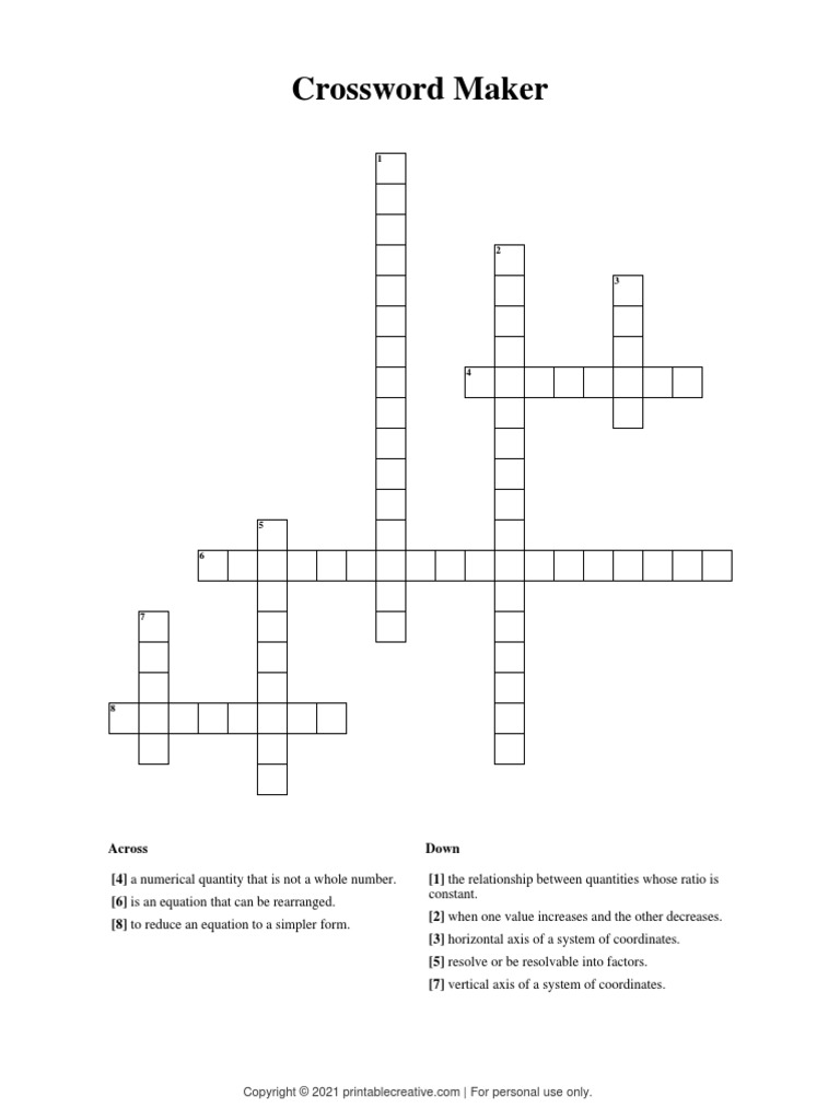 Crossword Puzzle Omar Mahmoud 7 C PDF