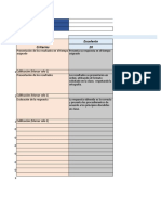 Rúbrica Tareas en Grupo