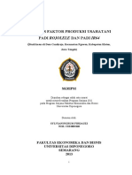 Analisis Faktor Produksi Usahatani Padi Rojolele Dan Padi Ir64