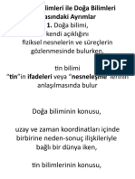 Hafta Tin Bilimleri Ve Doğa Bilimleri