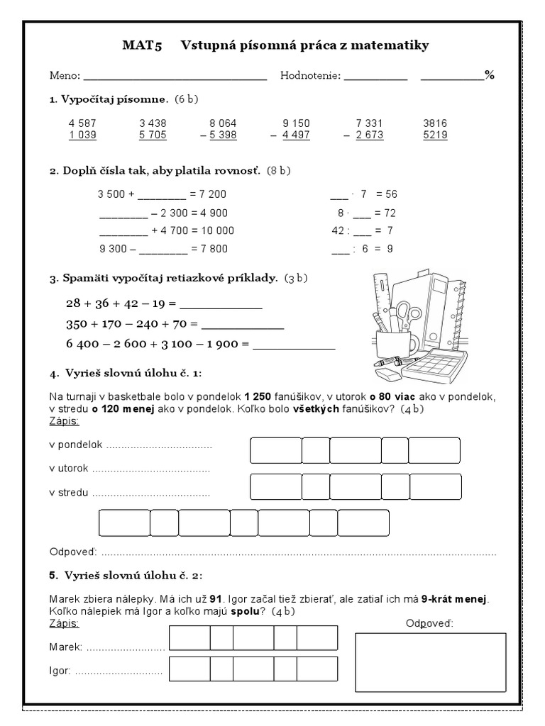Mat4 5 vstupn p somn pr ca alebo opakovanie pdf