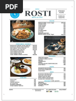 Menu Rosti