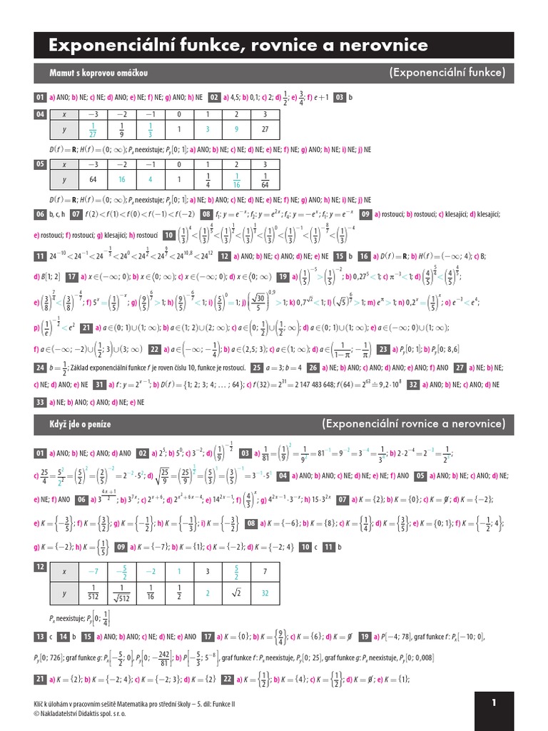 Klic - MAT 5. Dil | PDF