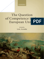 Loic Azoulai - The Question of Competence in The European Union-Oxford University Press (2014)