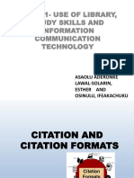 Citation and Citation Formats