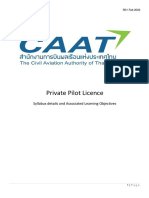 Private Pilot Licence Learning Objectives