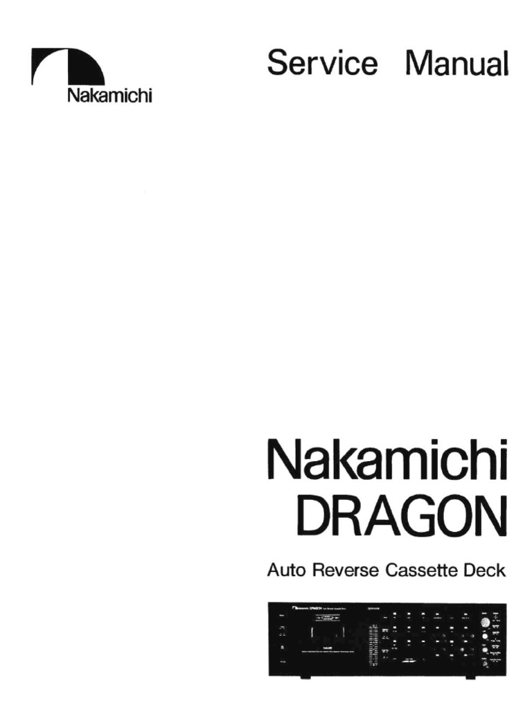 Nakamichi Dragon | PDF