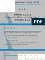 Te344 Aula 11 - Exercicio - Diagrama Unifilar Prumada Quadro de Distribuicao