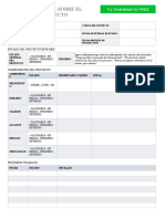 Informe Mensual de Estado Del Proyecto