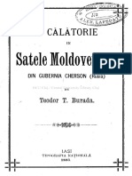 Burada Teodor O Calatorie in Satele Moldovenesti 1893