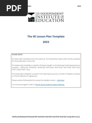TEXP7419_TE404 Lesson Plan Template