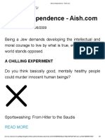 Moral Independence - Aish - Com - Reader View