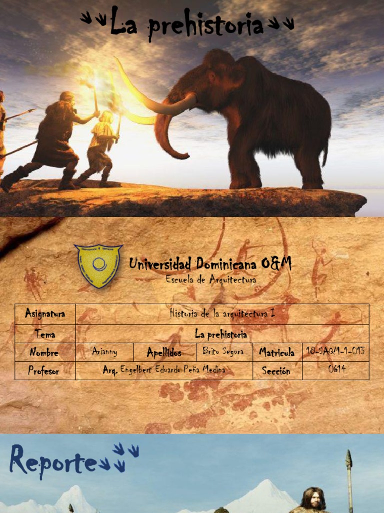 Practica No 1 La Prehistoria Pdf Neolítico Paleolítico