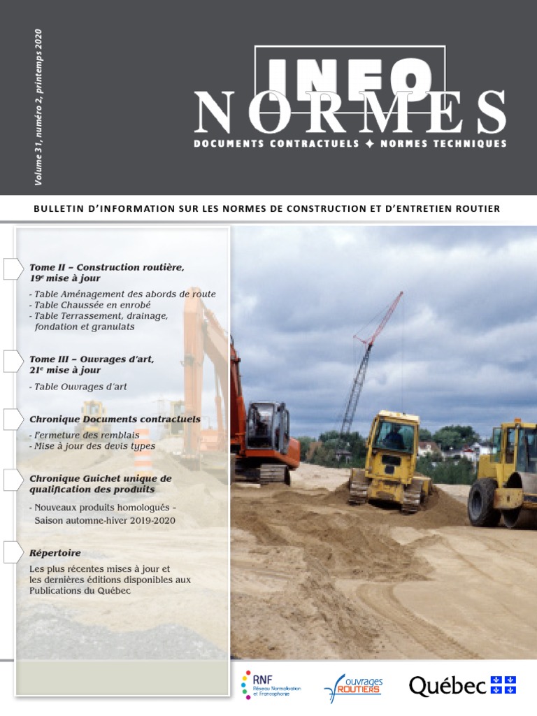 Normes de construction routière 2020 | PDF