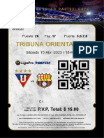 Tribuna Oriental (H) : P.V.P. Total: $ 15.00