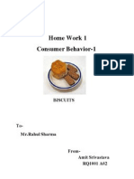 Home Work 1 Consumer Behavior-1: Biscuits