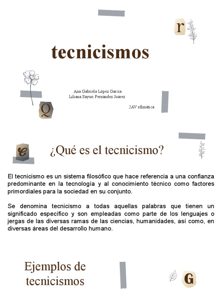 Tecnicismos PDF