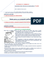 1 ACT. SEM. 33 OK Leemos y Comprendemos El Texto "Doña Zorra y Su Compadre Gallinazo"