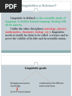 2-Is Linguistics A Science