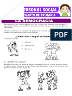 La Democracia para Cuarto de Primaria