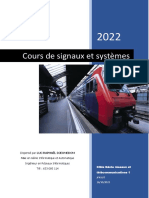 Cours Signaux Et Systèmes